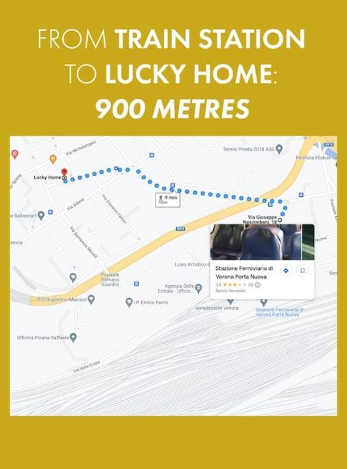 Lucky Home Near Train Station And City Center Верона Екстер'єр фото